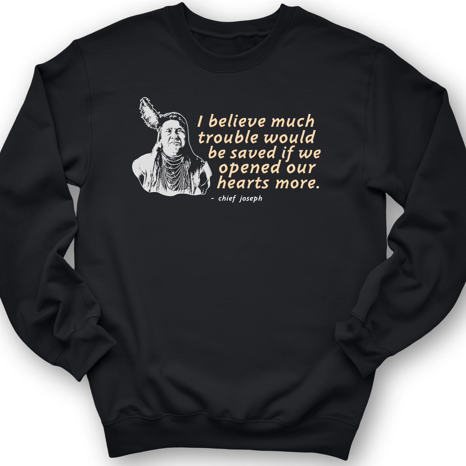 Chief Joseph Open Hearts Crewneck