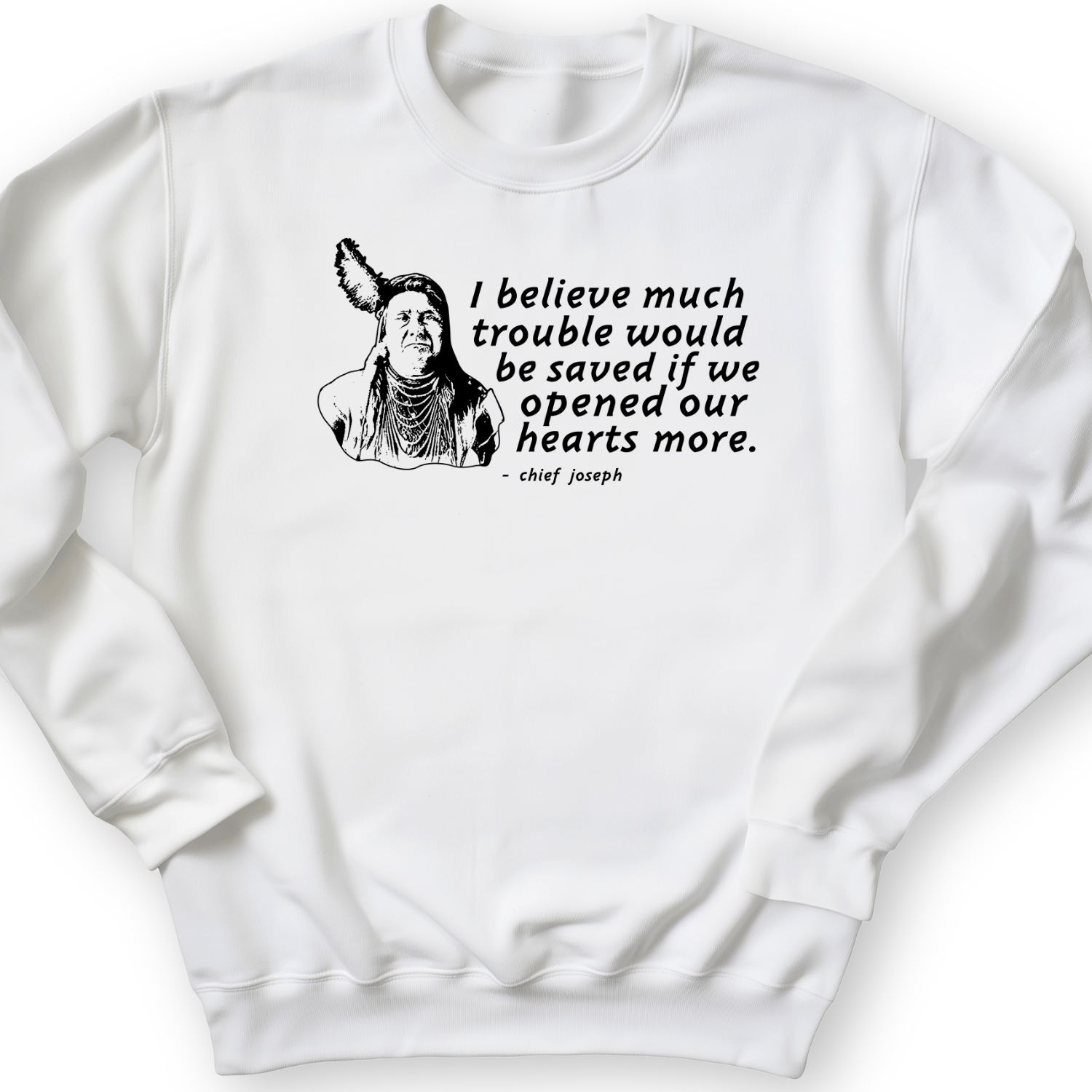 Chief Joseph Open Hearts Crewneck