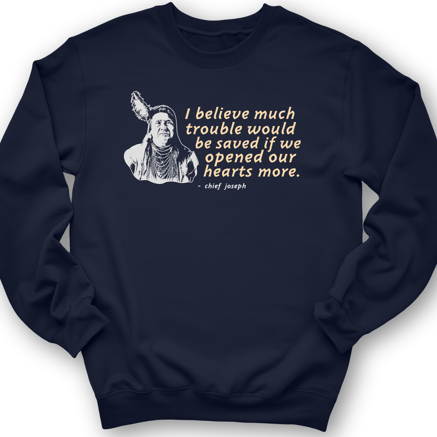Chief Joseph Open Hearts Crewneck