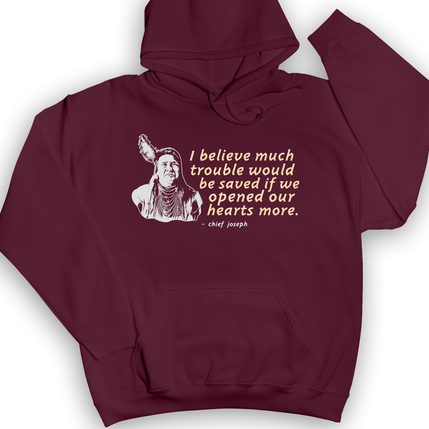 Chief Joseph Open Hearts Hoodie