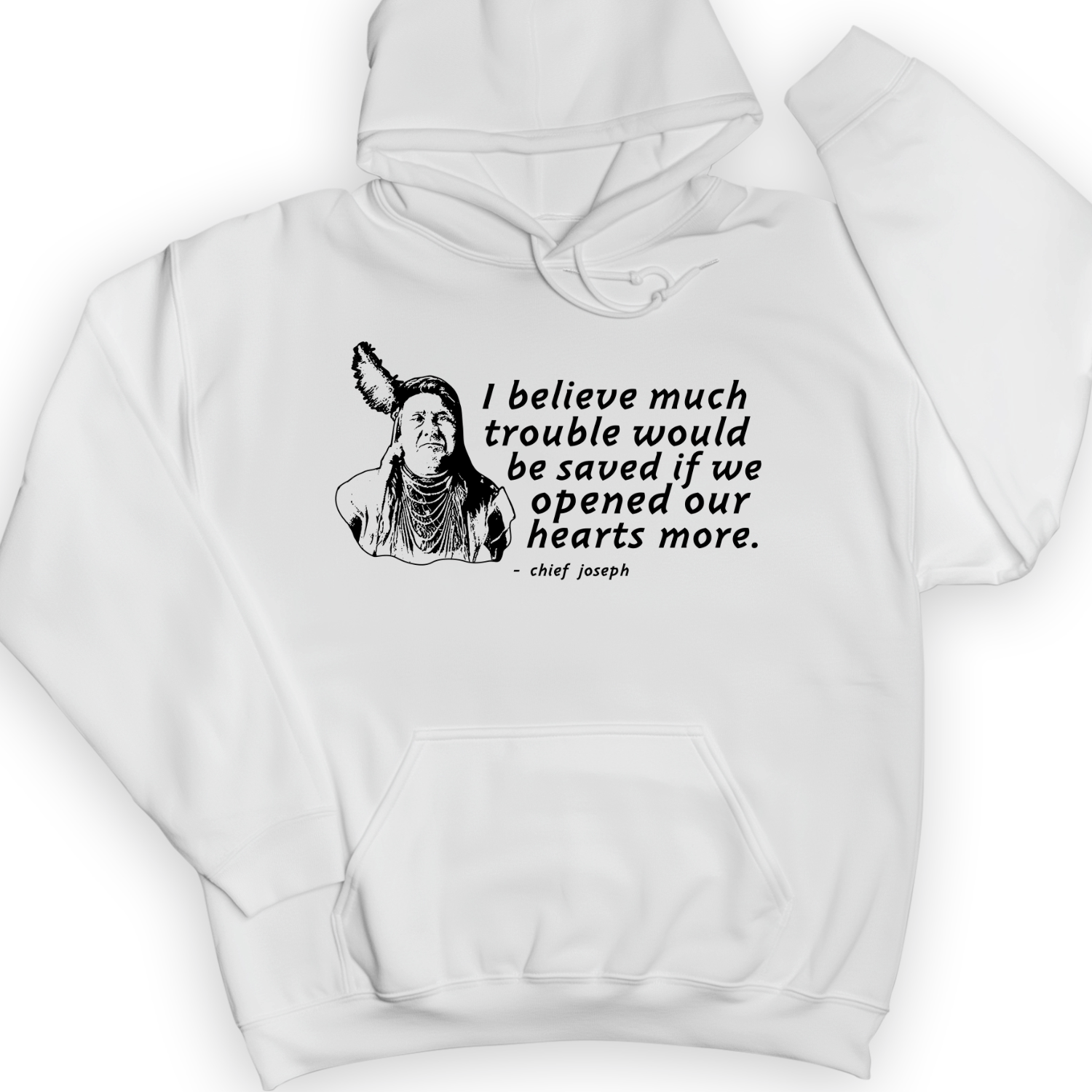 Chief Joseph Open Hearts Hoodie