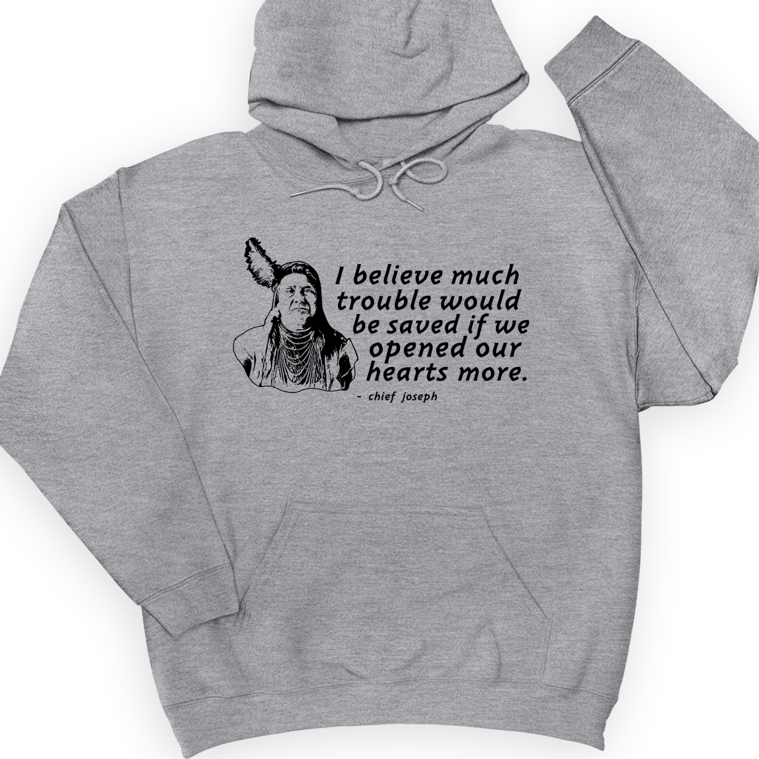 Chief Joseph Open Hearts Hoodie