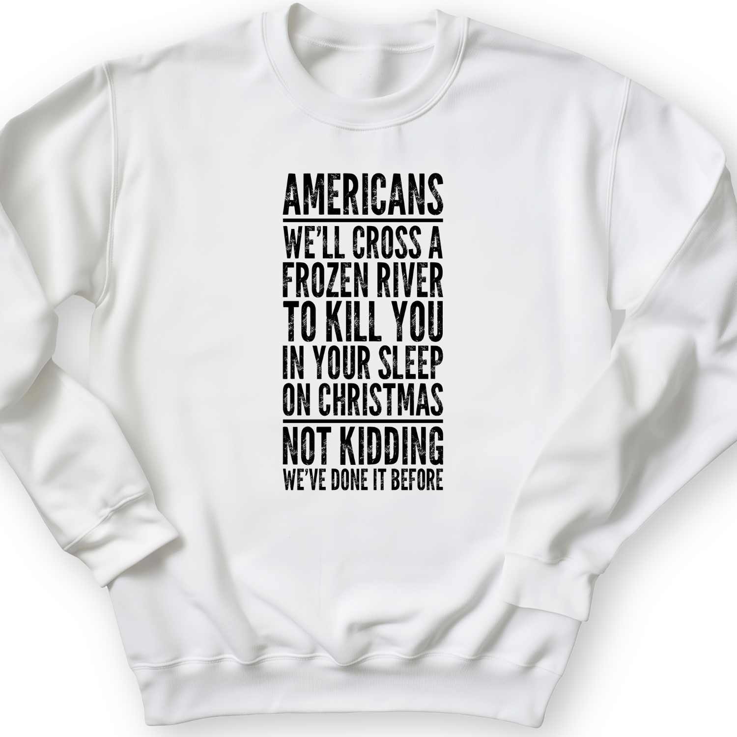 Cross A River on XMas Crewneck