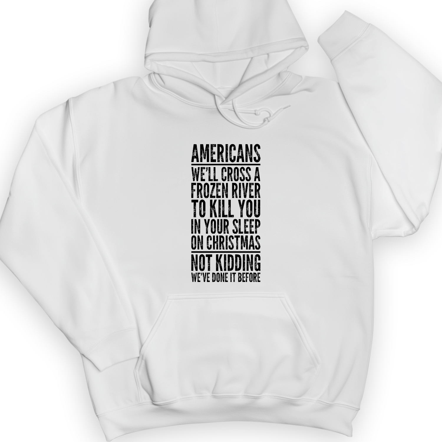Cross A River on XMas Hoodie