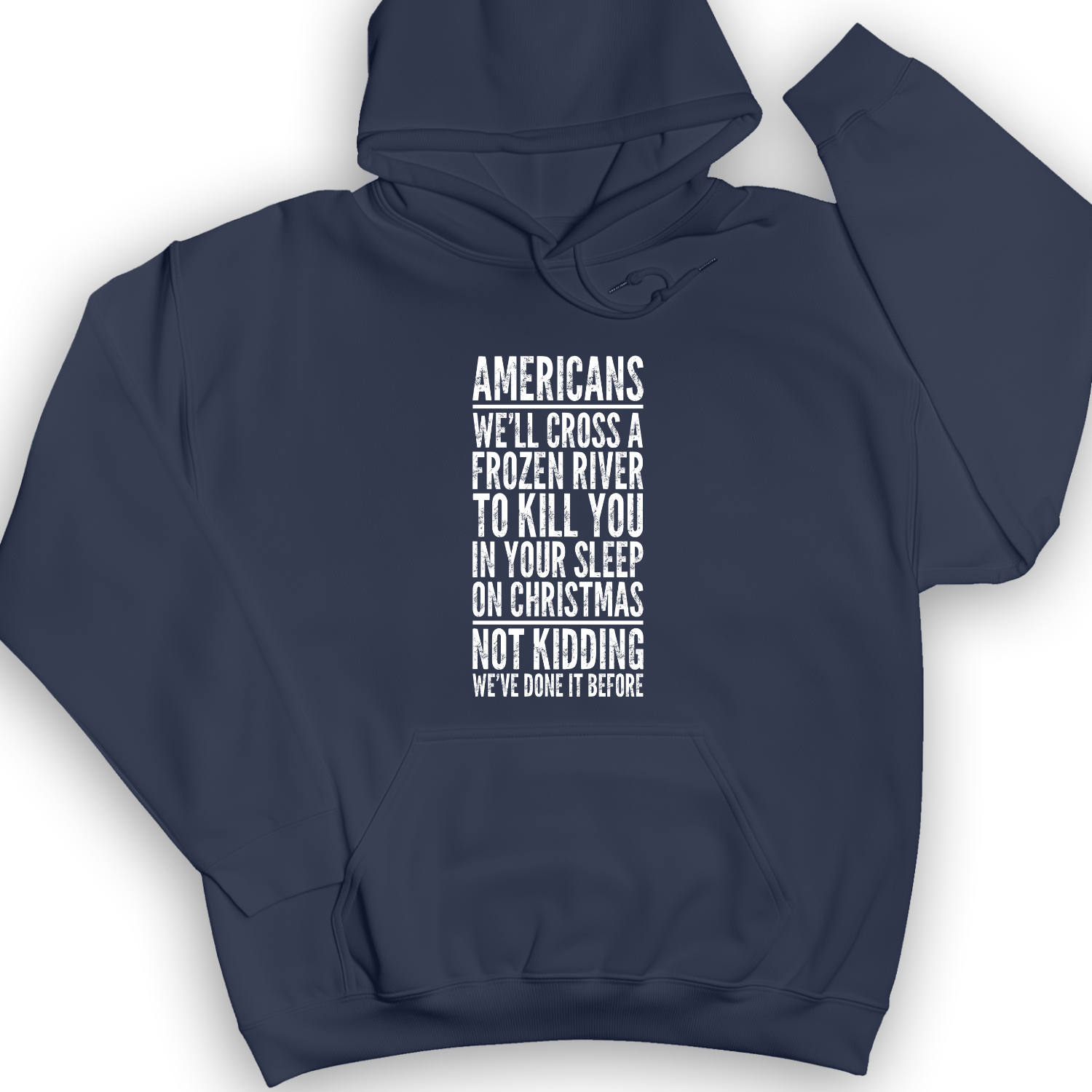 Cross A River on XMas Hoodie