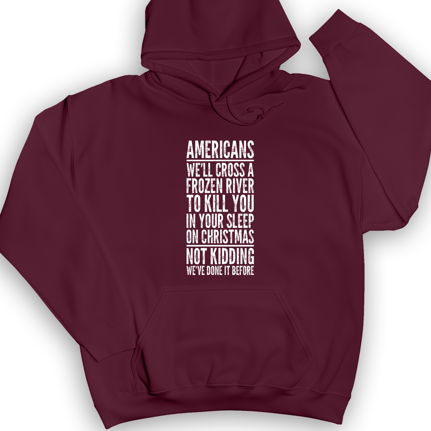 Cross A River on XMas Hoodie