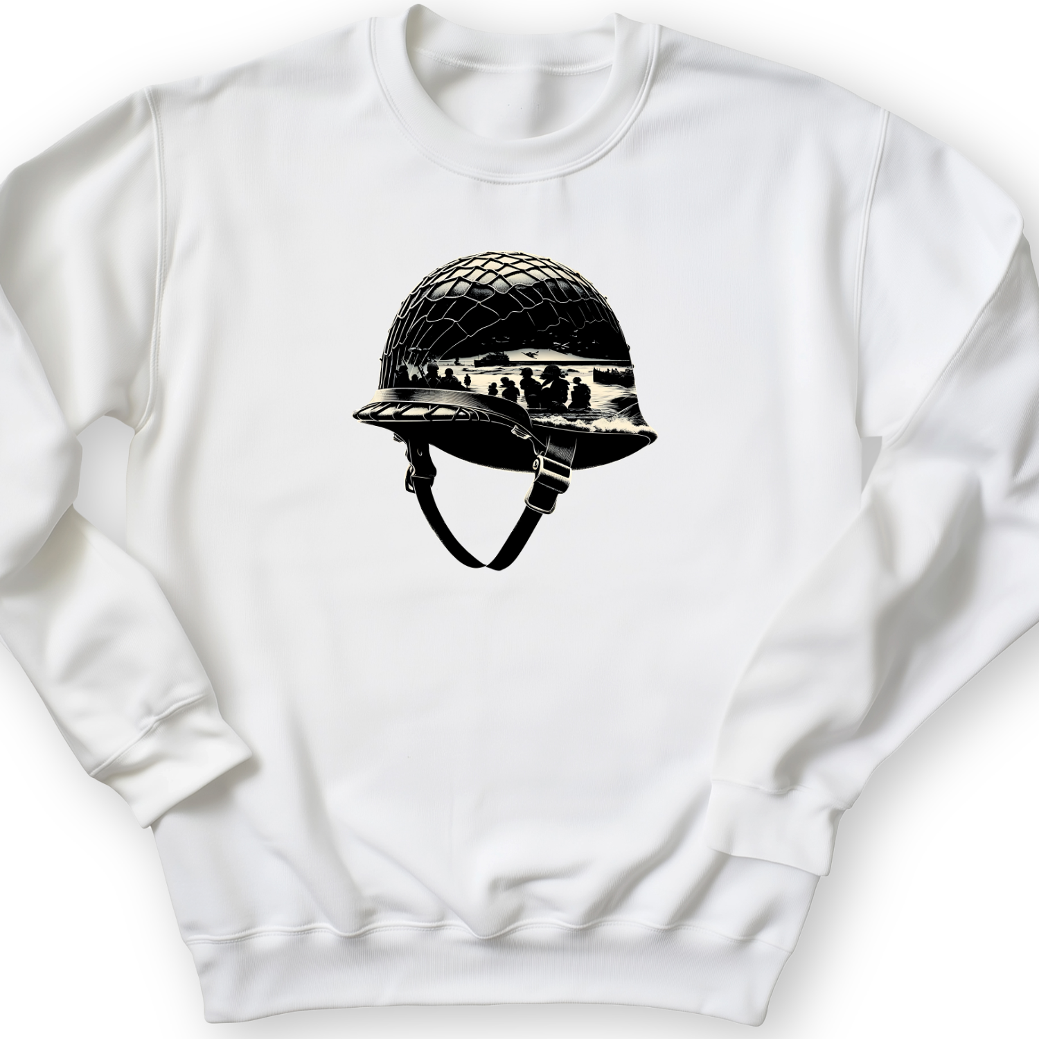 D-Day Helmet Crewneck