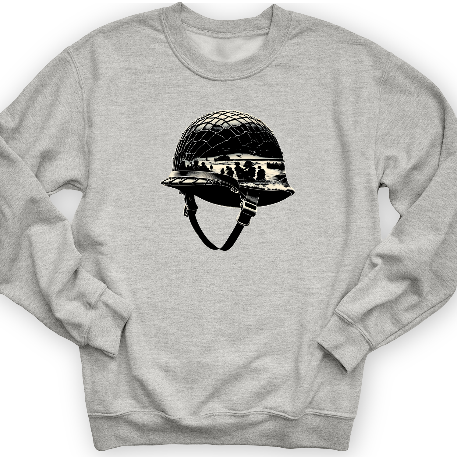 D-Day Helmet Crewneck