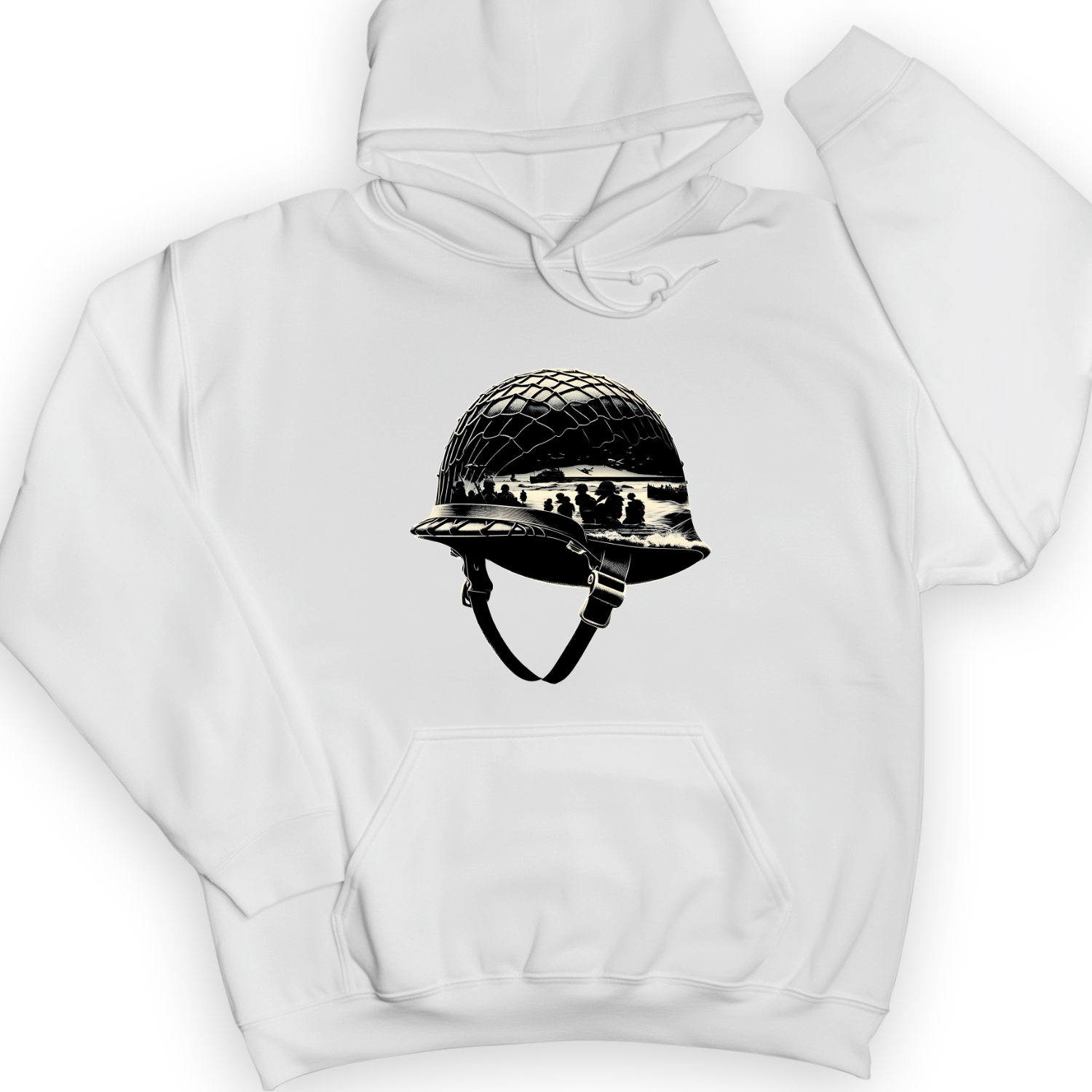 D-Day Helmet Hoodie