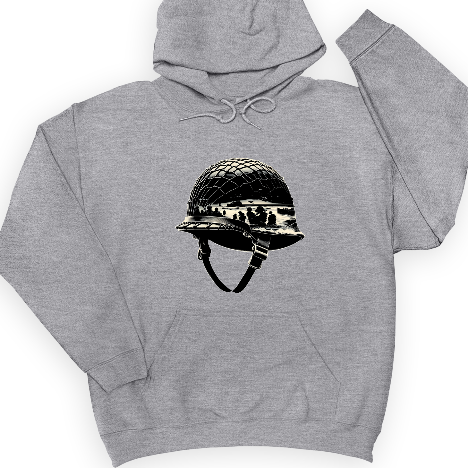 D-Day Helmet Hoodie