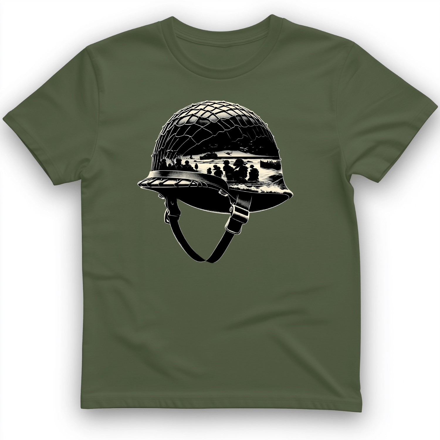 D-Day Helmet T-Shirt