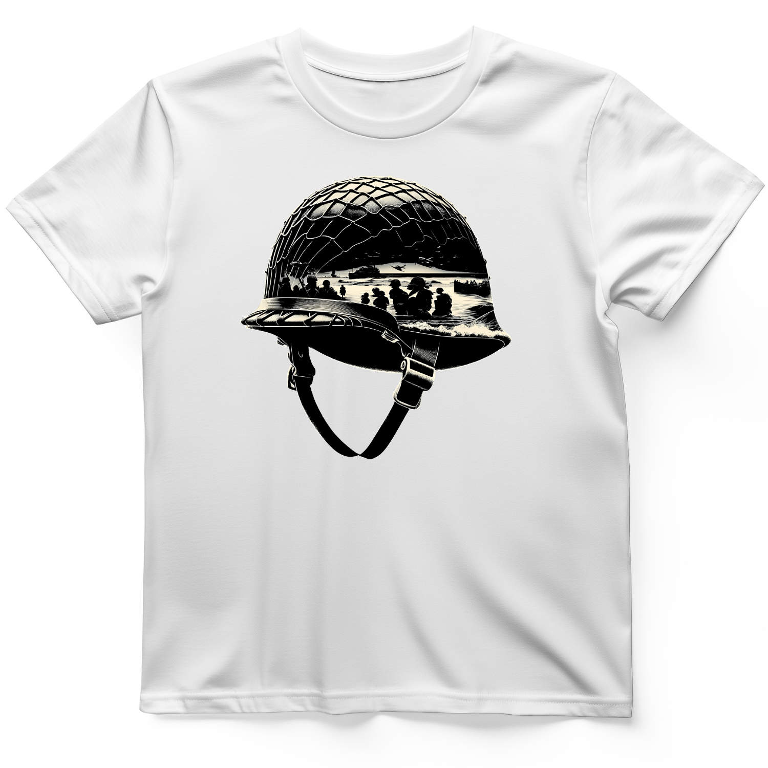 D-Day Helmet T-Shirt