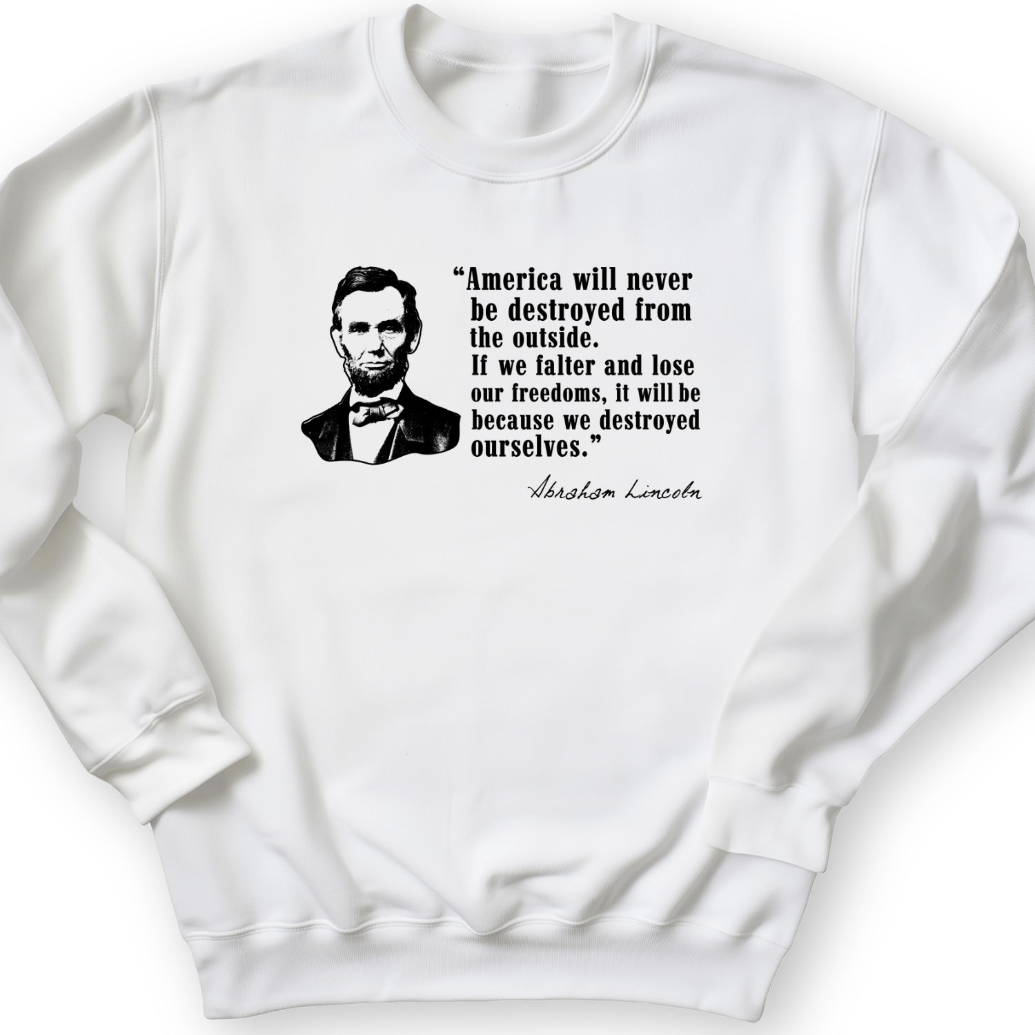 Destroyed Ourselves Lincoln Crewneck