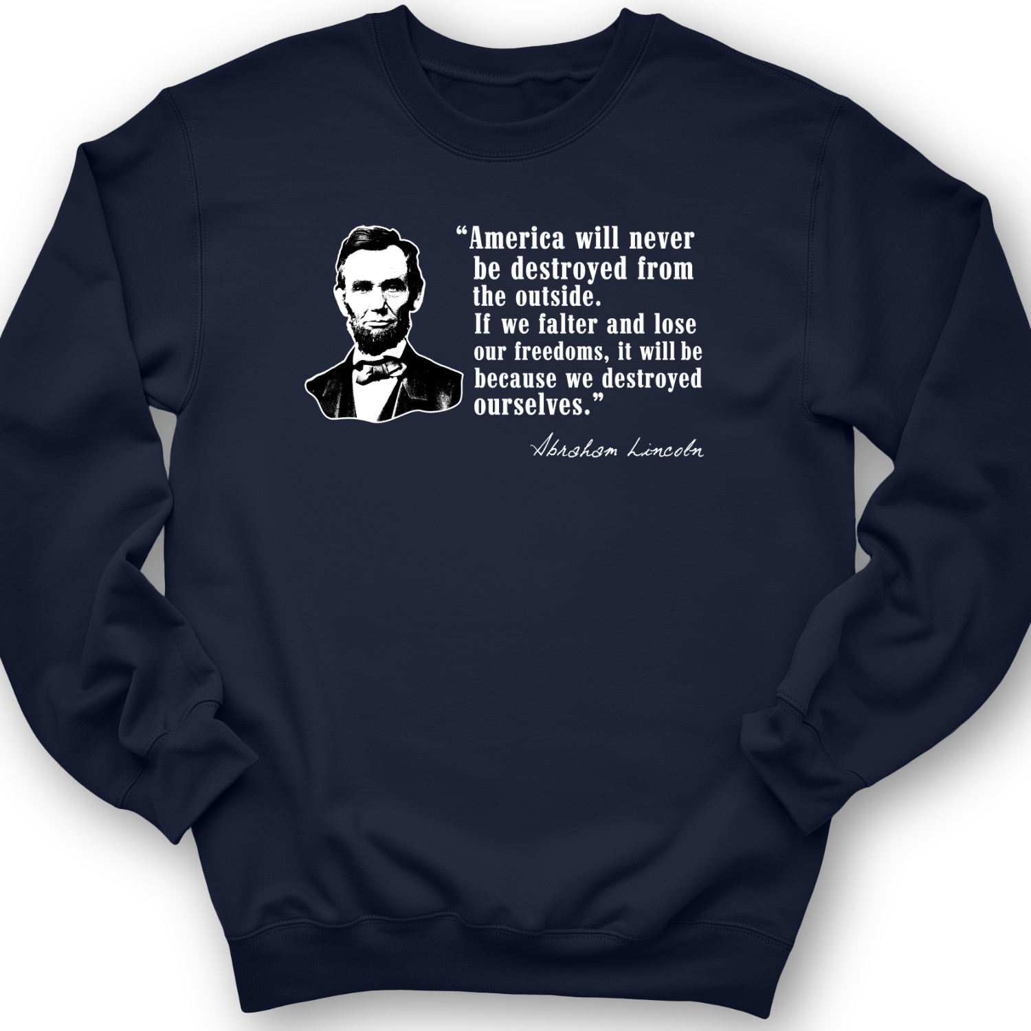 Destroyed Ourselves Lincoln Crewneck