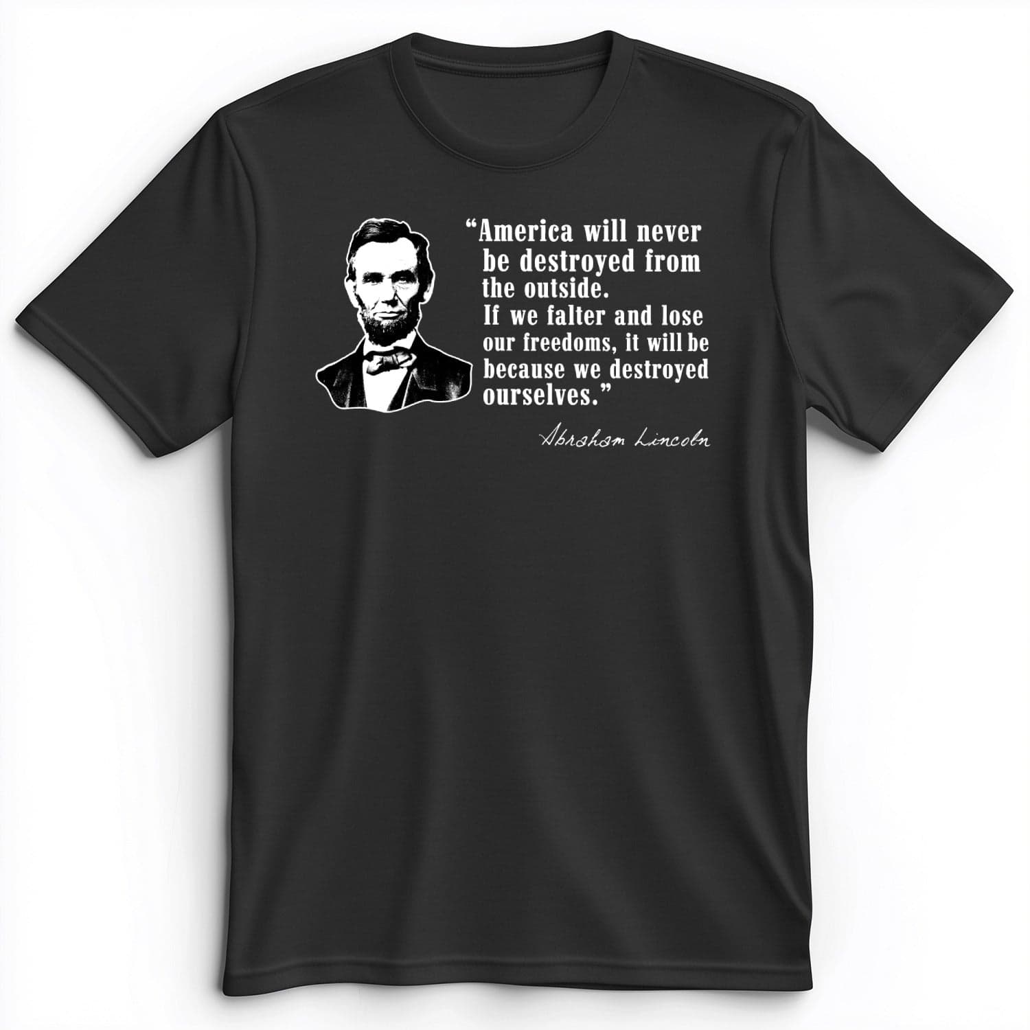 Destroyed Ourselves Lincoln Premium Tee