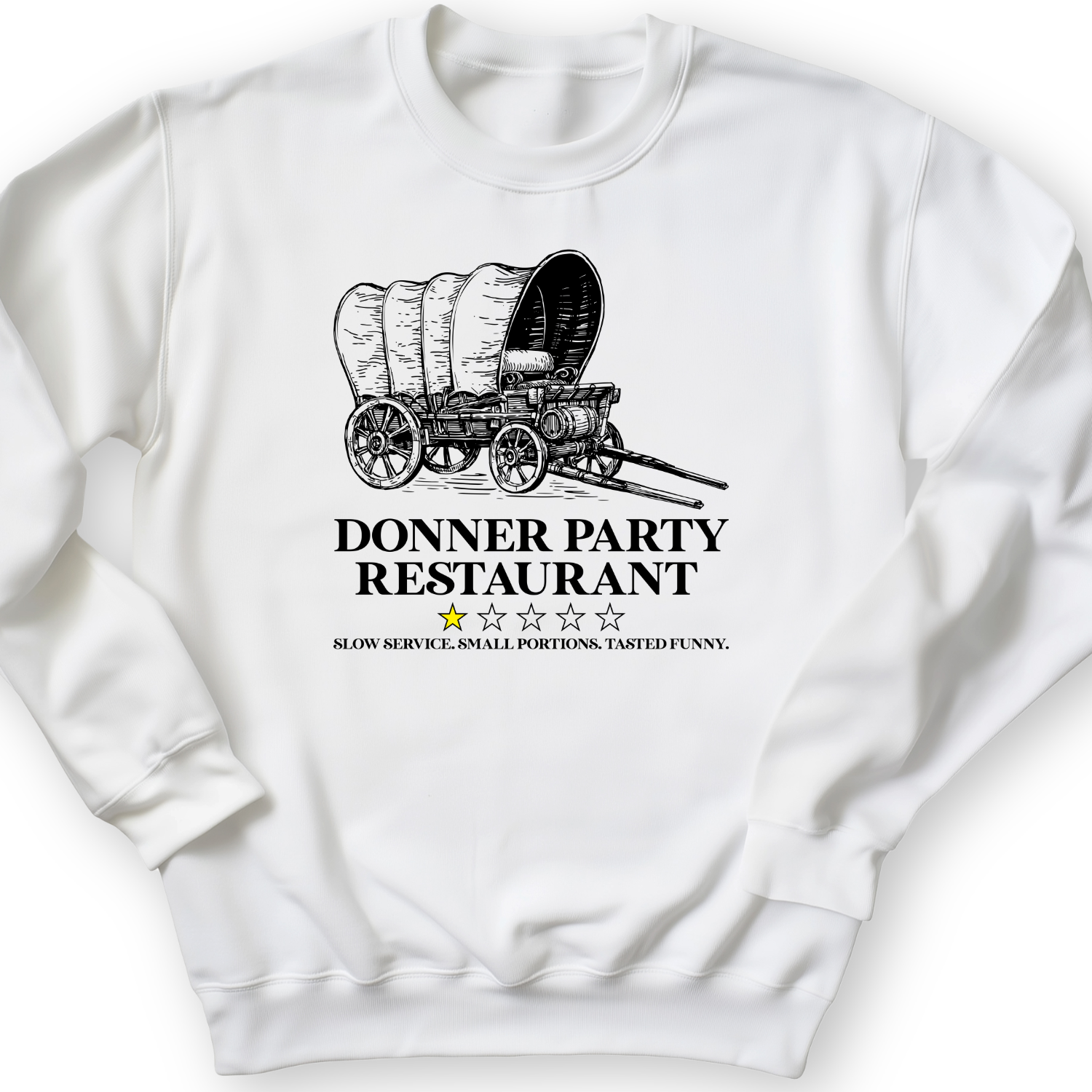 Donner Party Restaurant Review Crewneck