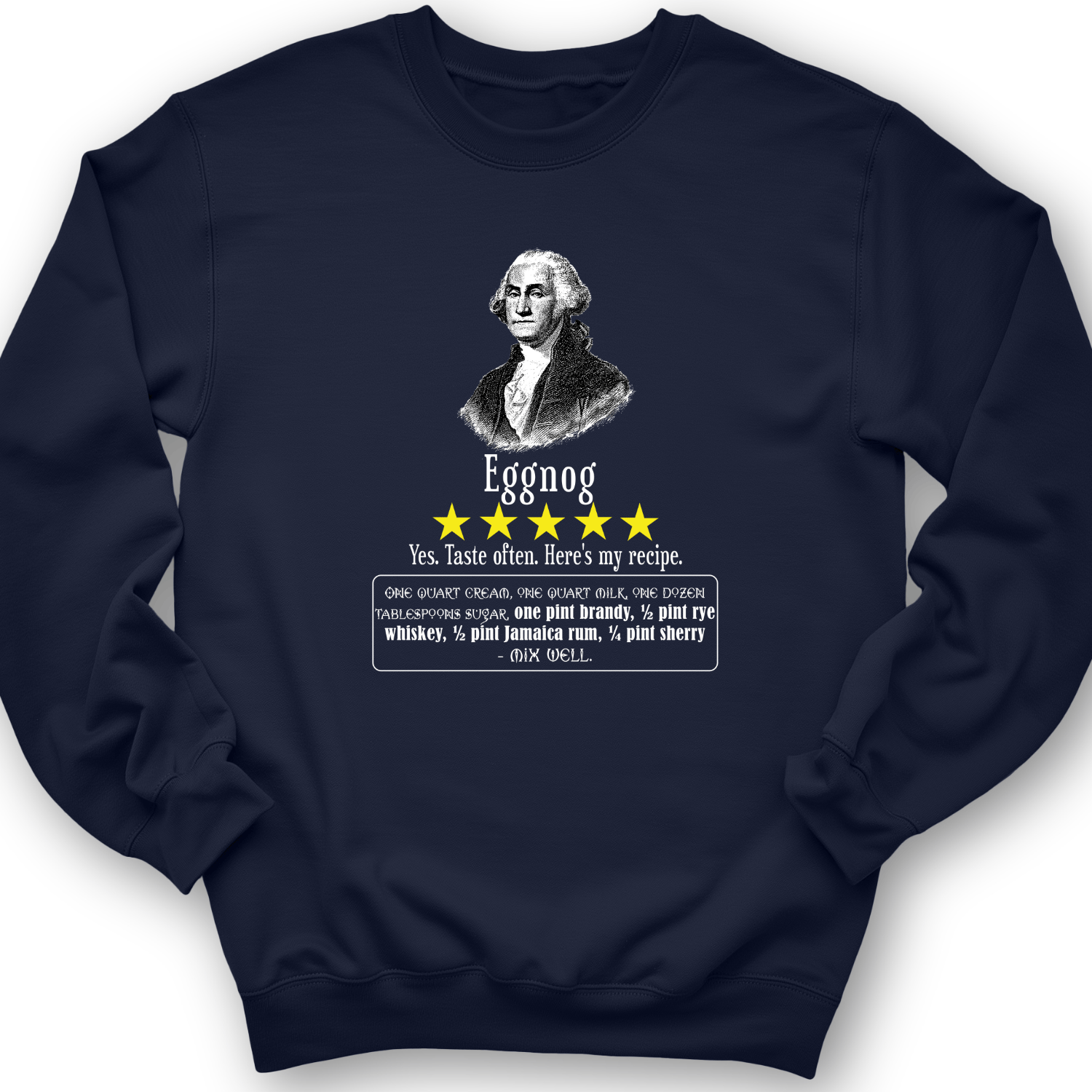 Eggnog George Washington Crewneck