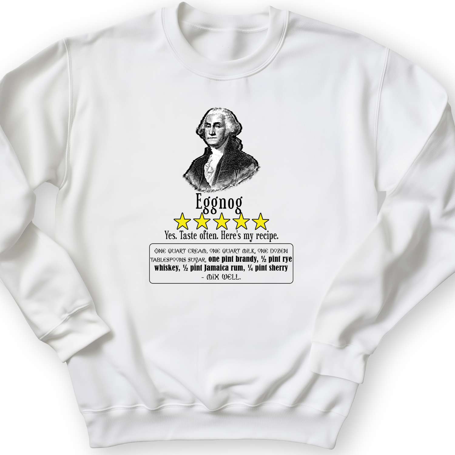 Eggnog George Washington Crewneck