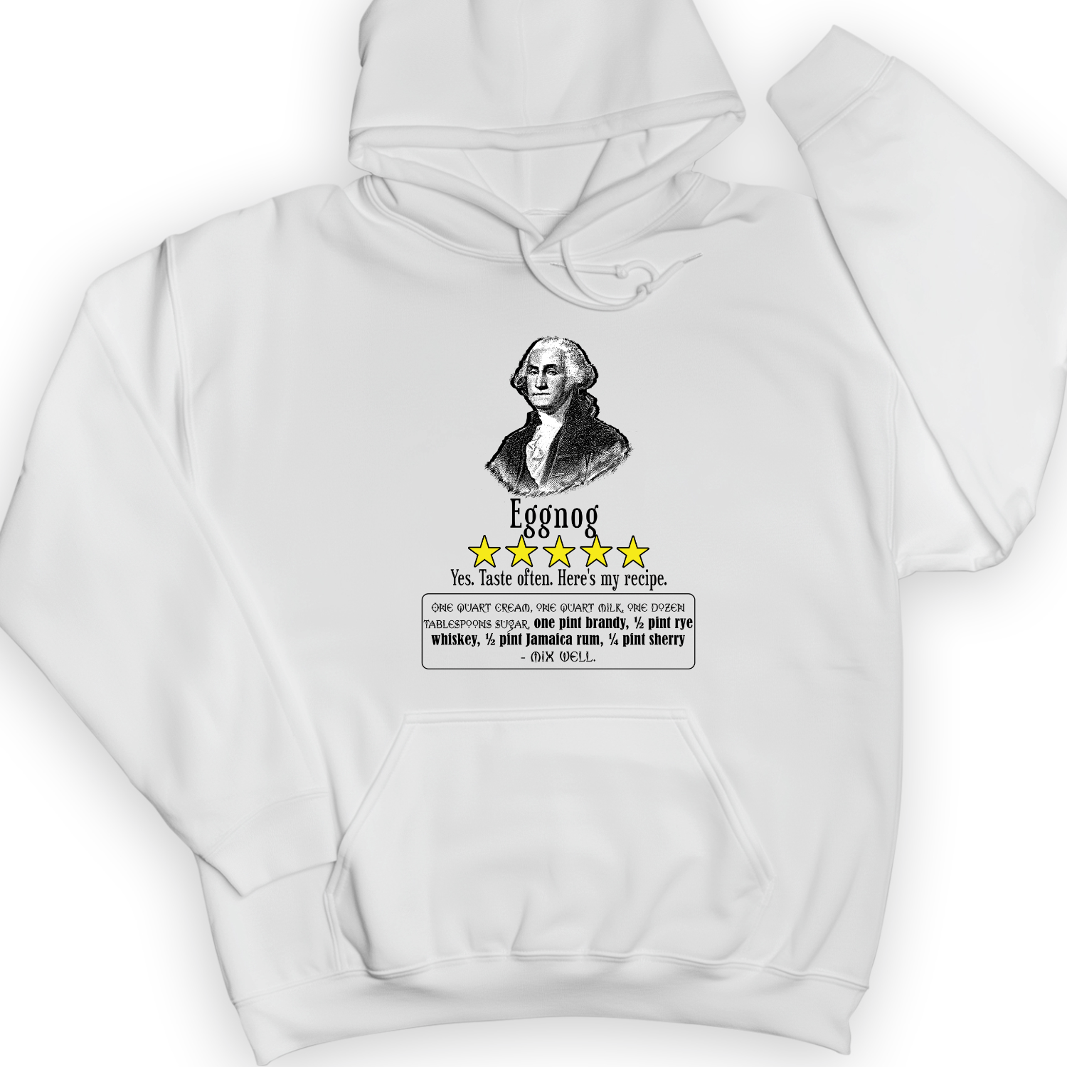Eggnog George Washington Hoodie