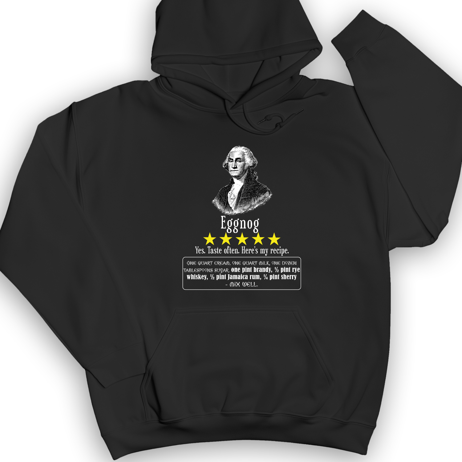 Eggnog George Washington Hoodie
