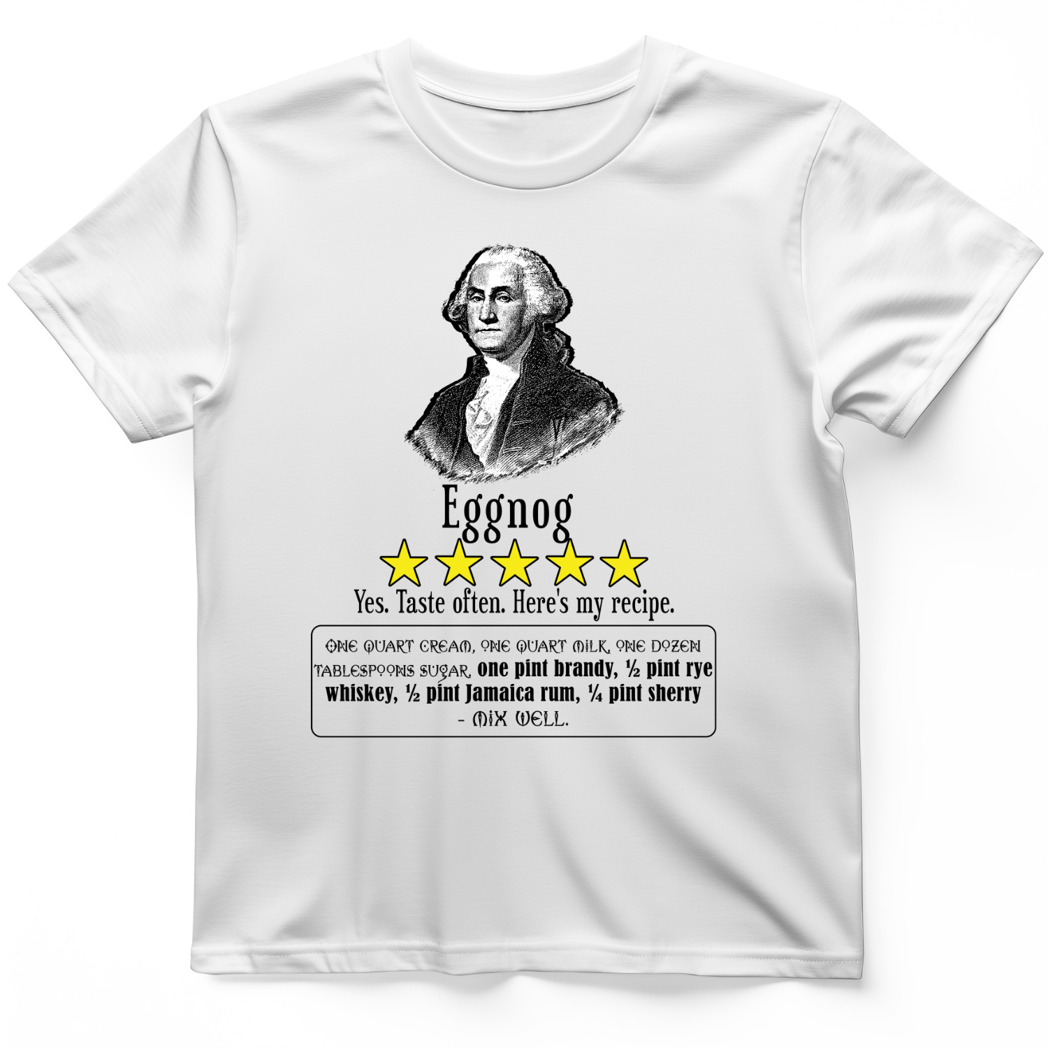 Eggnog George Washington T-Shirt