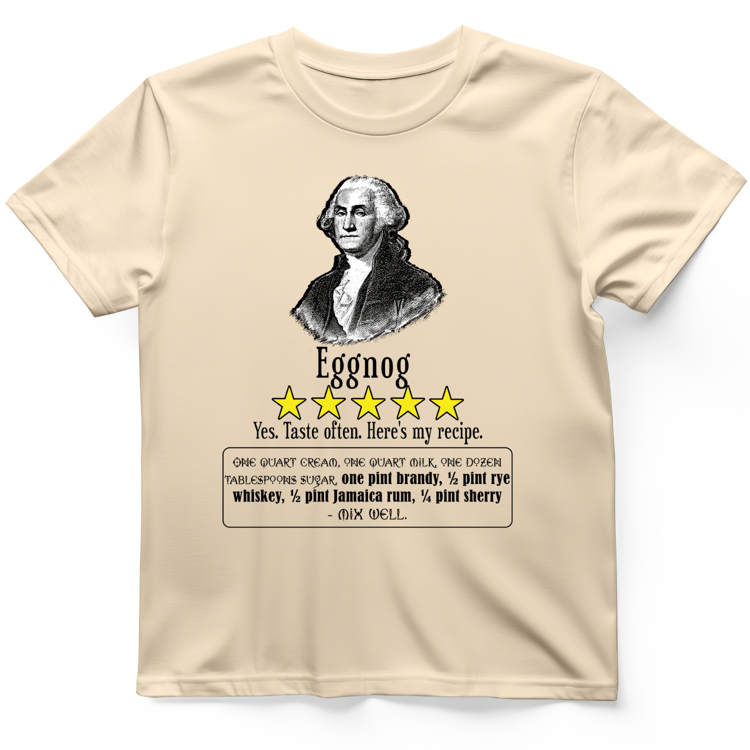 Eggnog George Washington T-Shirt