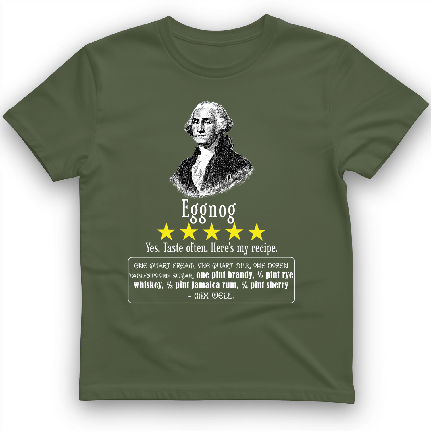 Eggnog George Washington T-Shirt