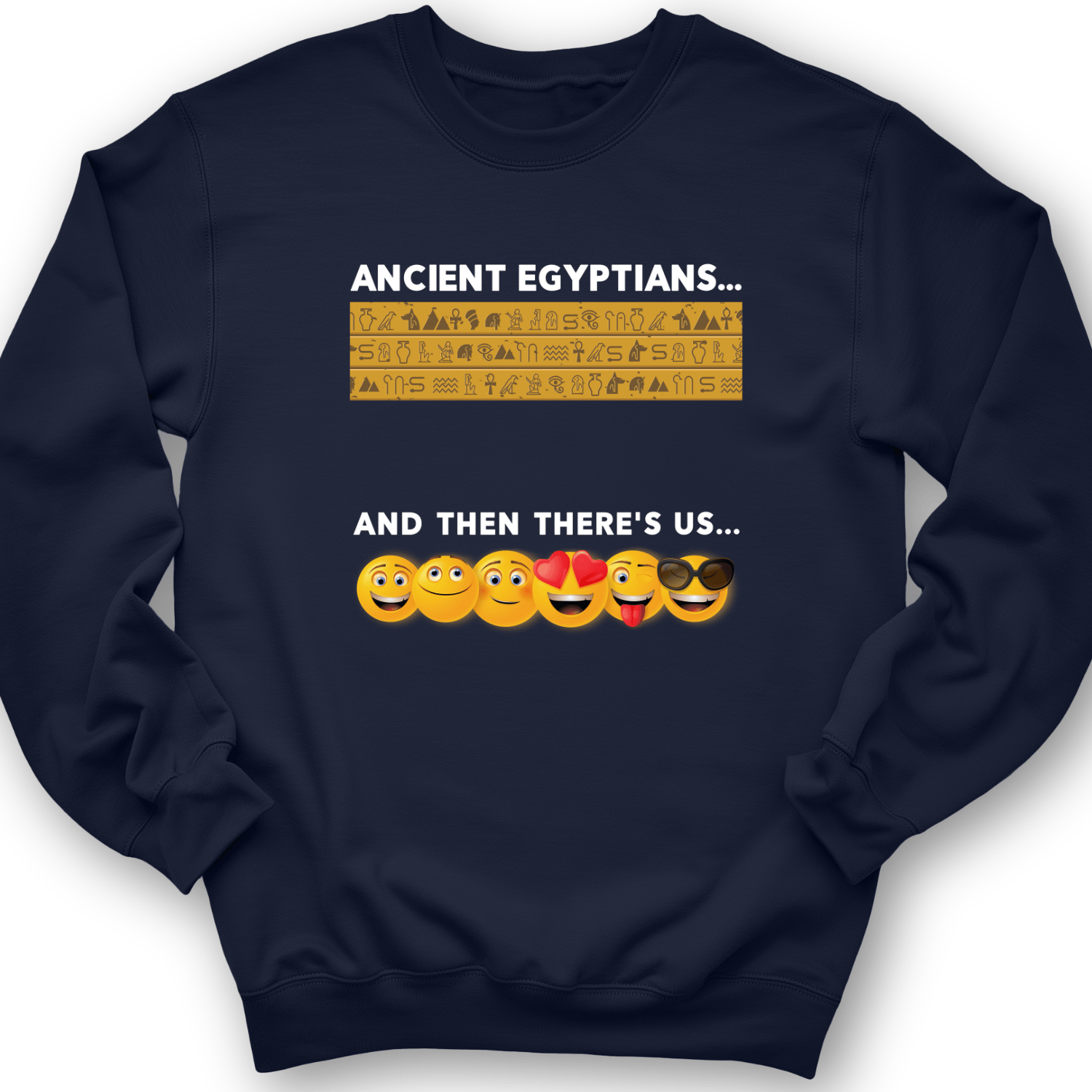 Egyptian Emoticons Crewneck