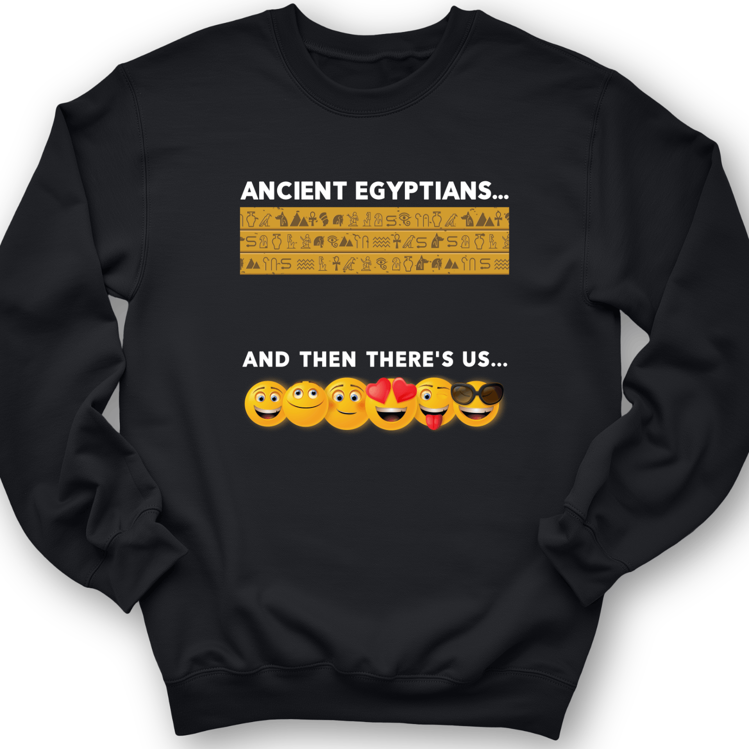 Egyptian Emoticons Crewneck