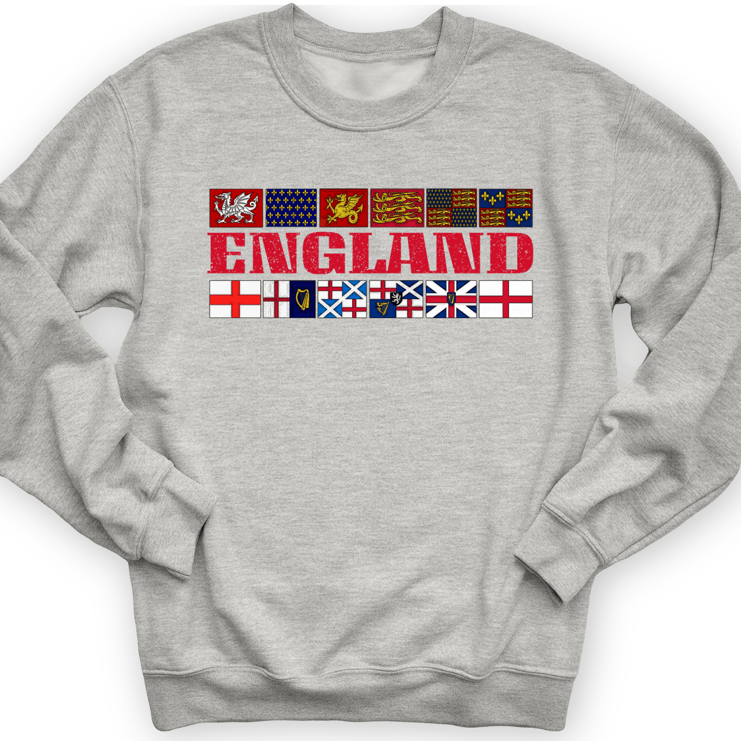 English Flags 2 Crewneck
