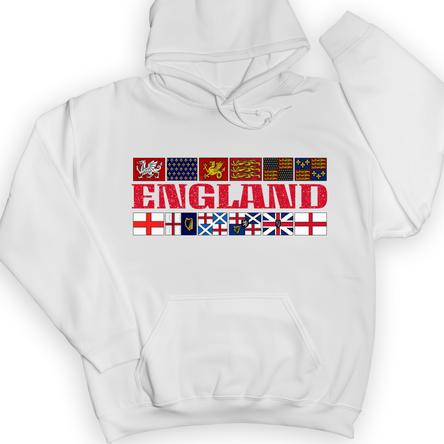 English Flags 2 Hoodie