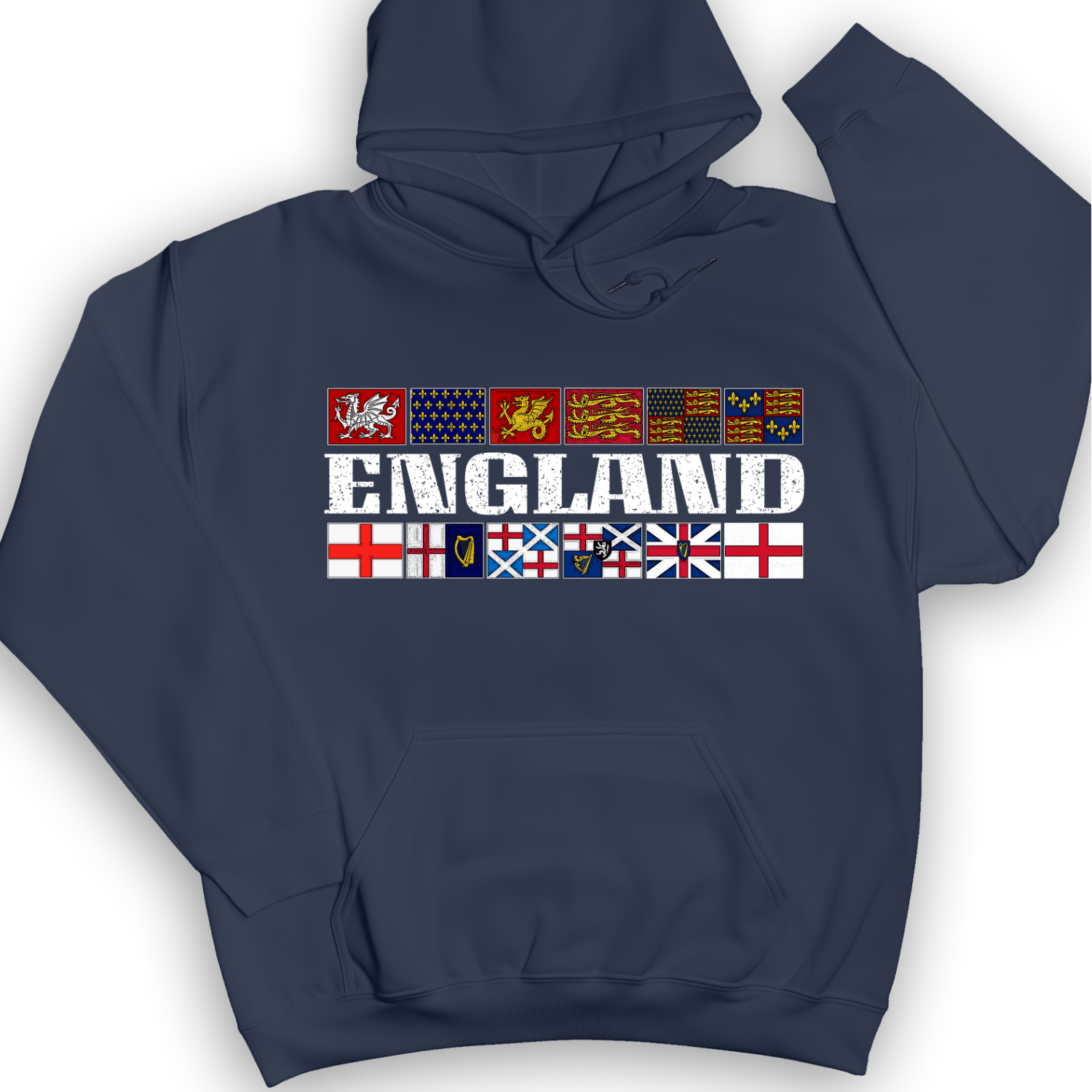 English Flags 2 Hoodie