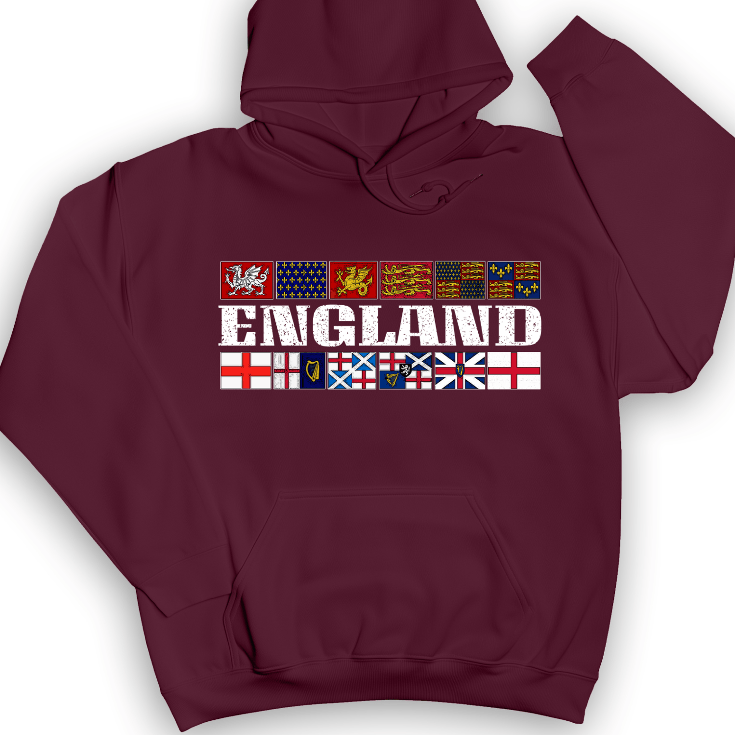English Flags 2 Hoodie