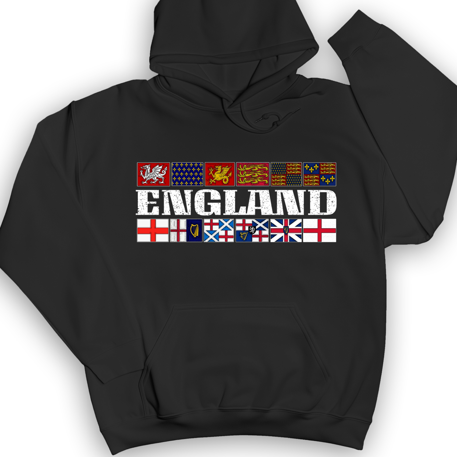 English Flags 2 Hoodie