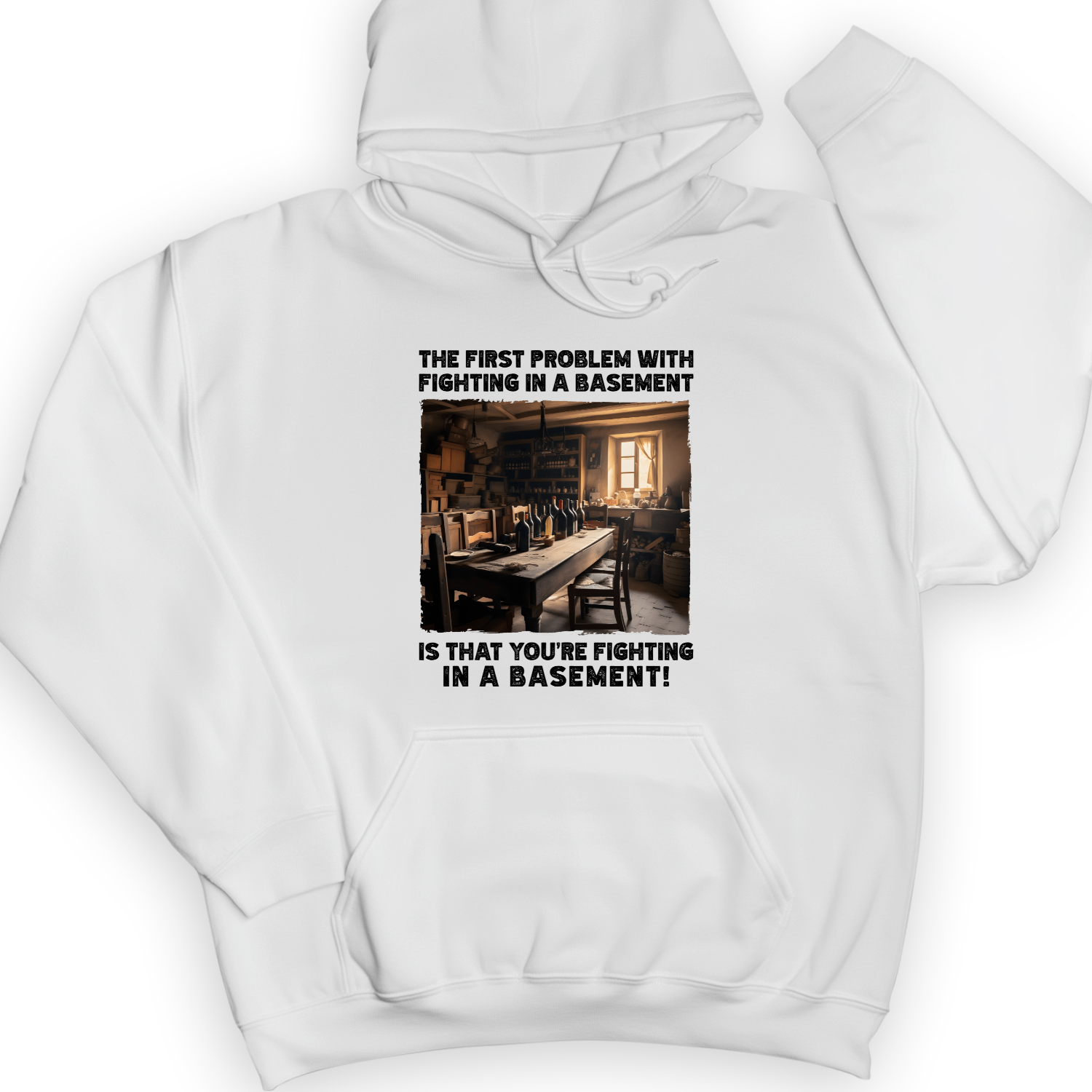 Fighting in a Basement Hoodie