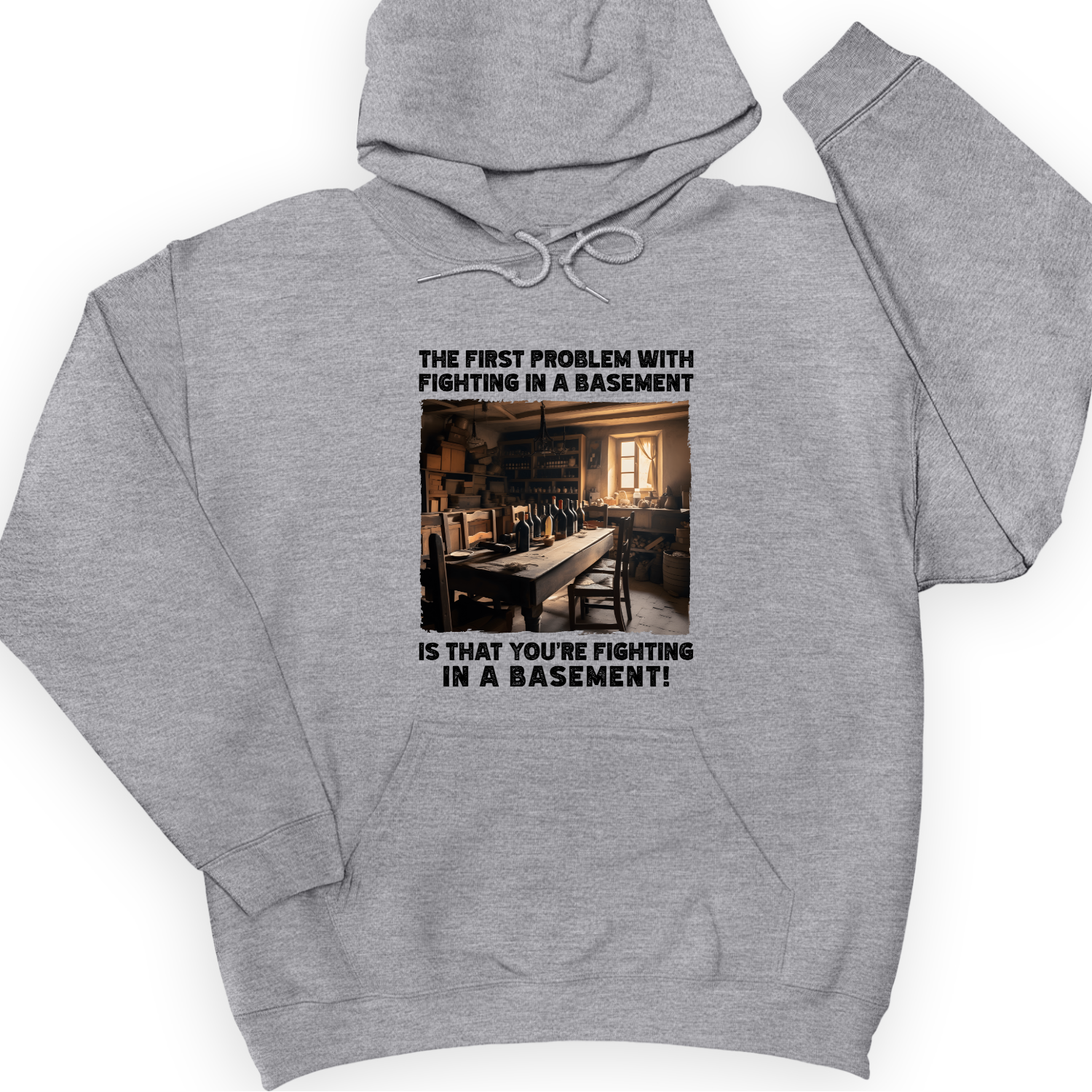 Fighting in a Basement Hoodie