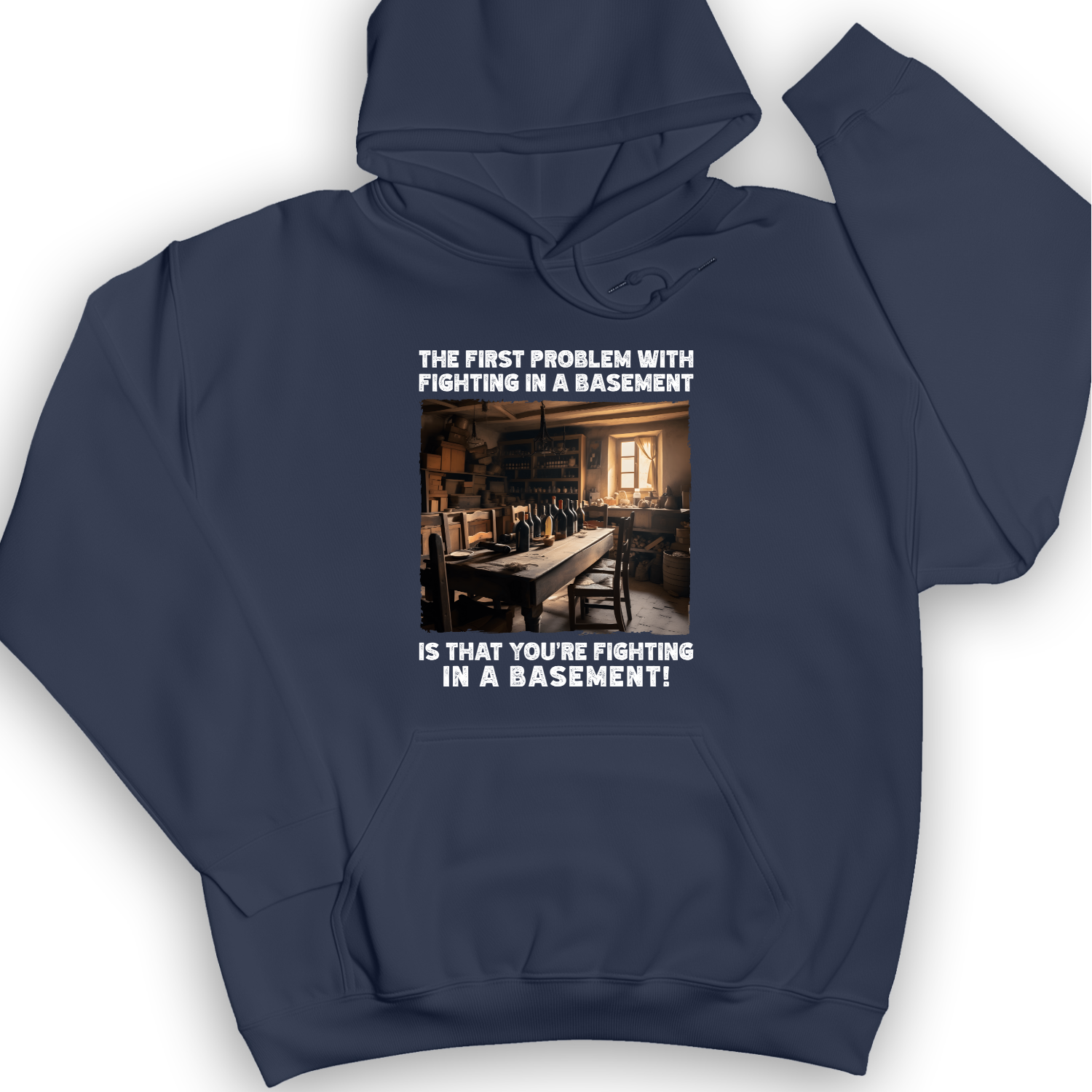 Fighting in a Basement Hoodie