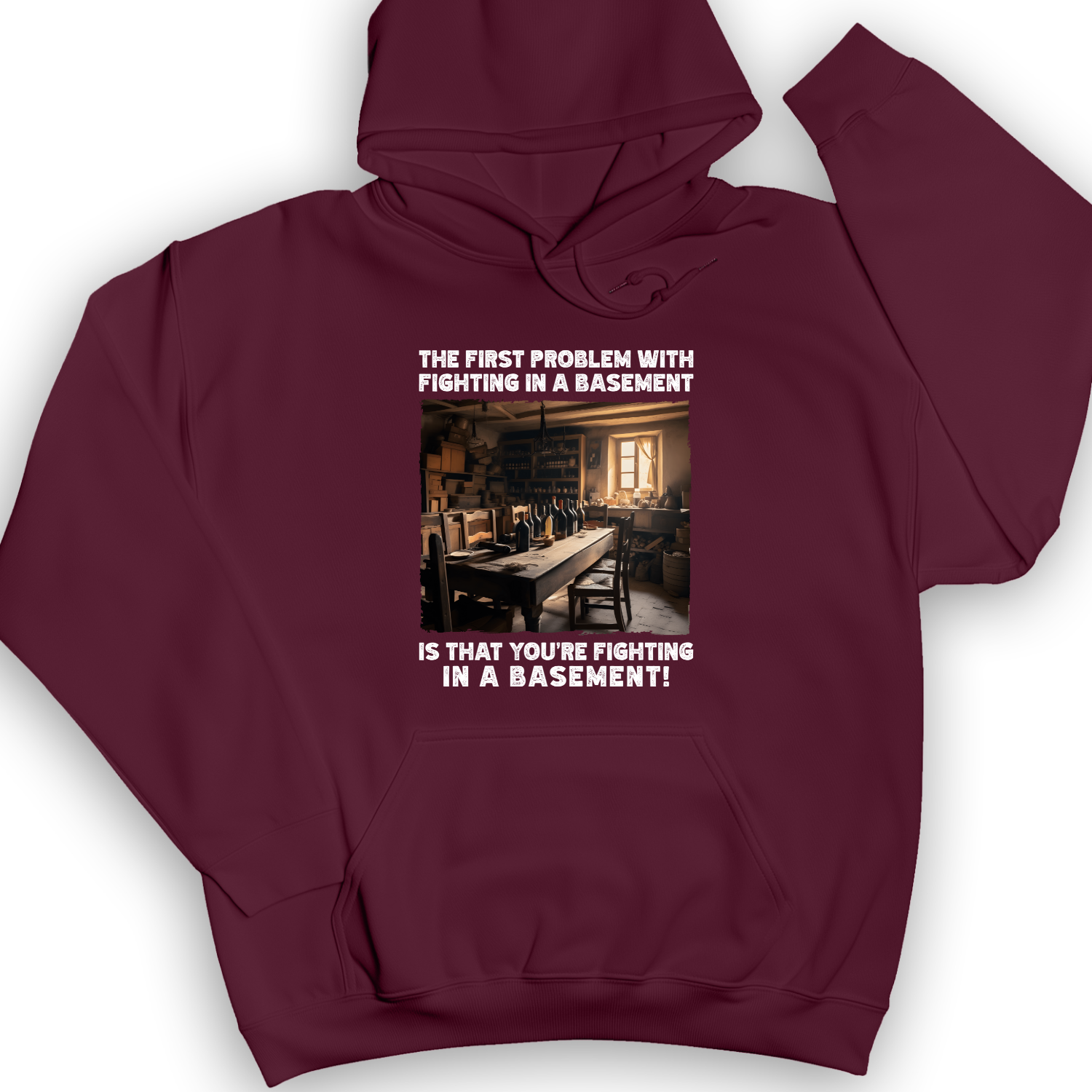 Fighting in a Basement Hoodie