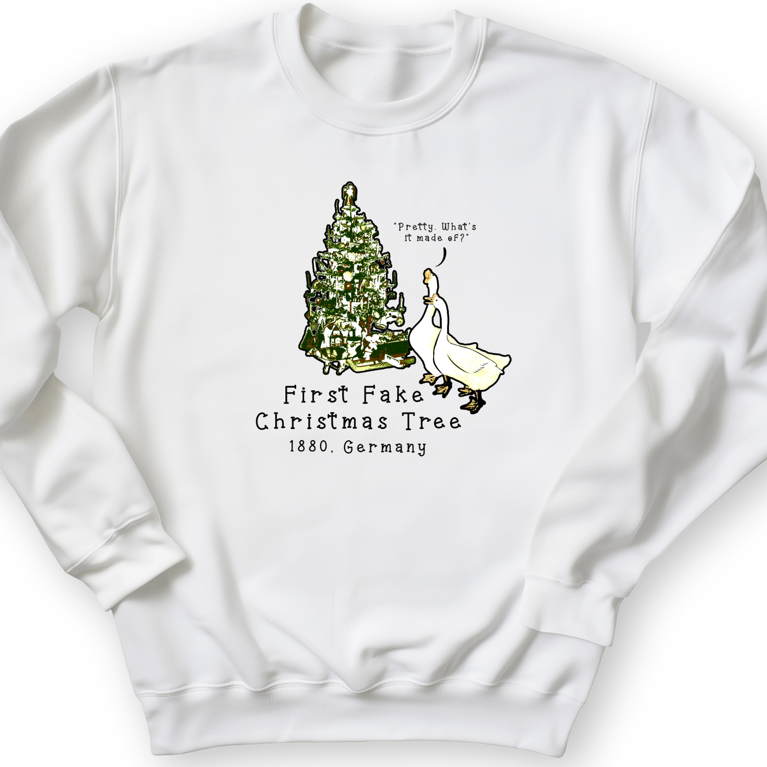 First Fake Christmas Tree Crewneck