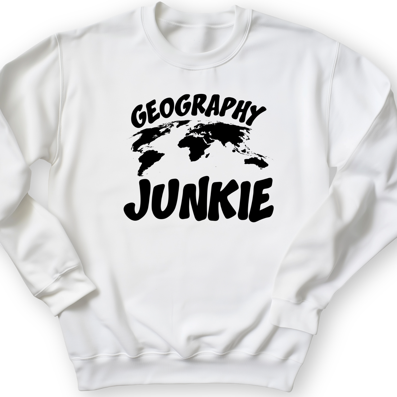 Geography Junkie Crewneck