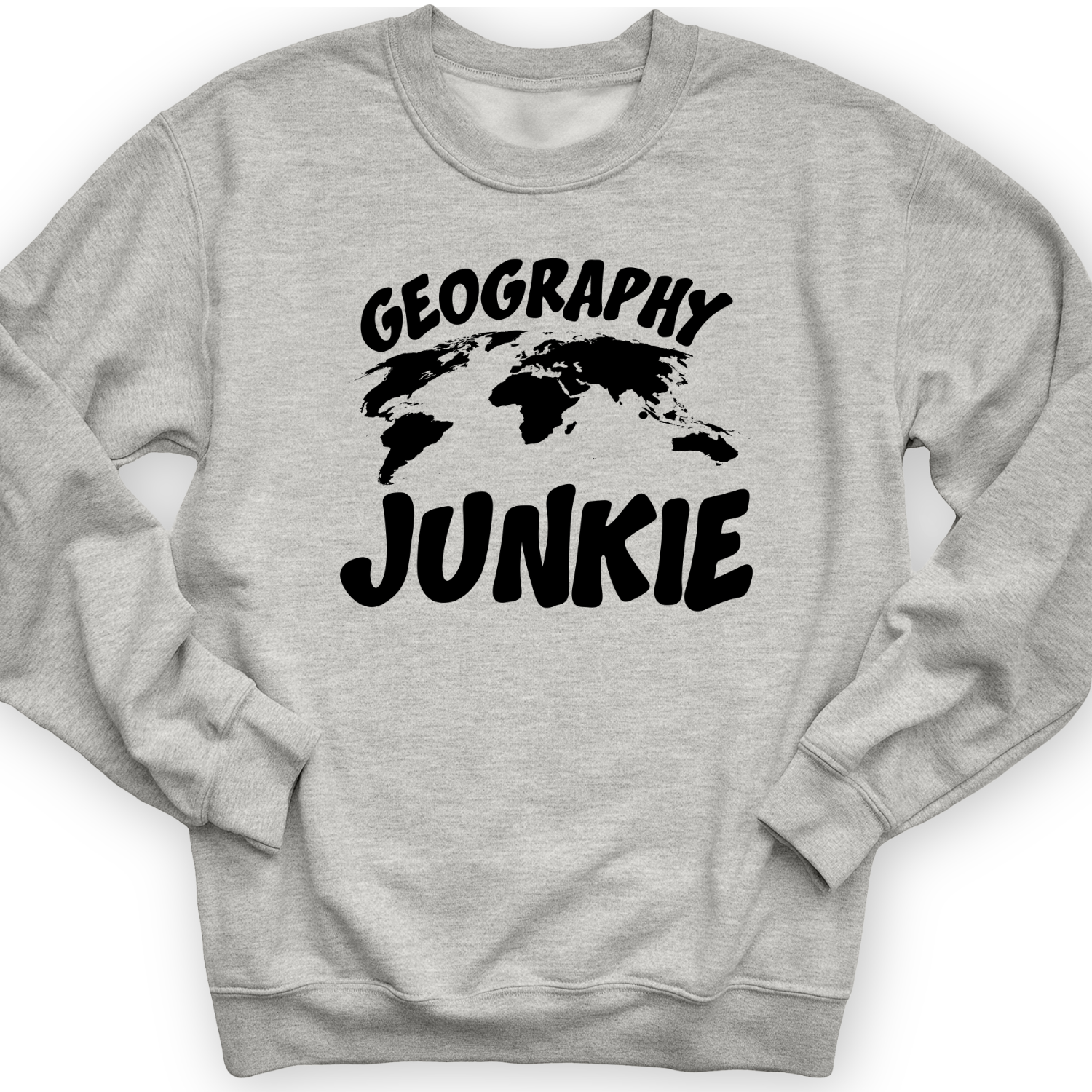 Geography Junkie Crewneck
