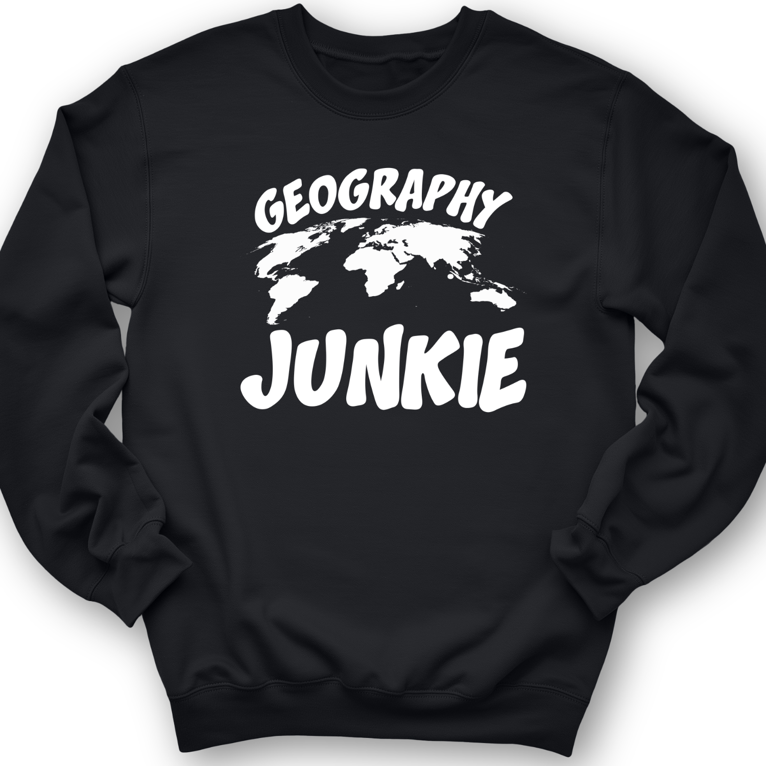 Geography Junkie Crewneck