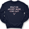 Greek Cows Crewneck