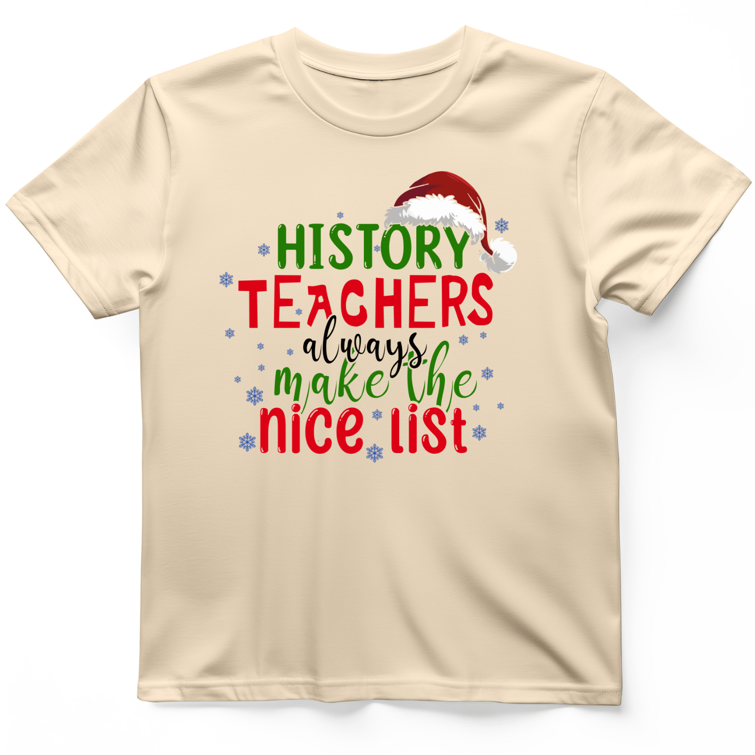History Teachers Are On Nice List T-Shirt