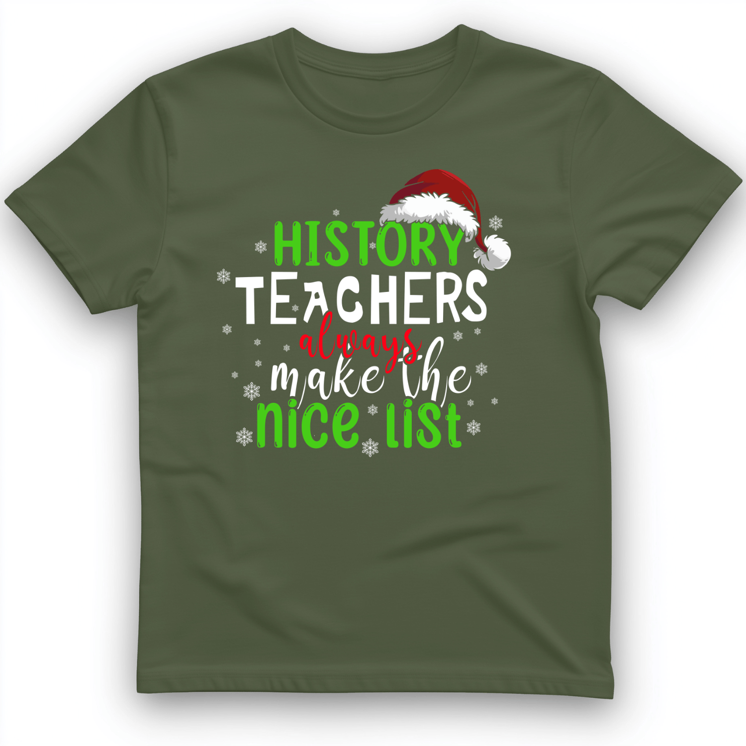 History Teachers Are On Nice List T-Shirt