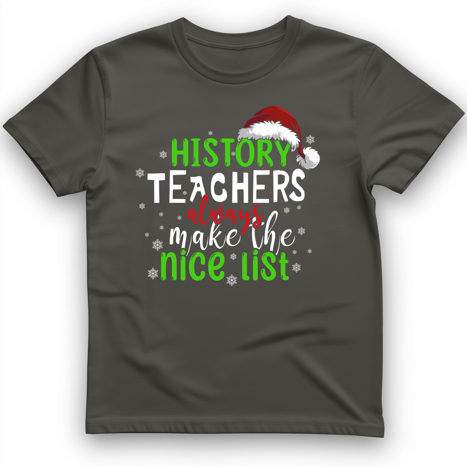 History Teachers Are On Nice List T-Shirt