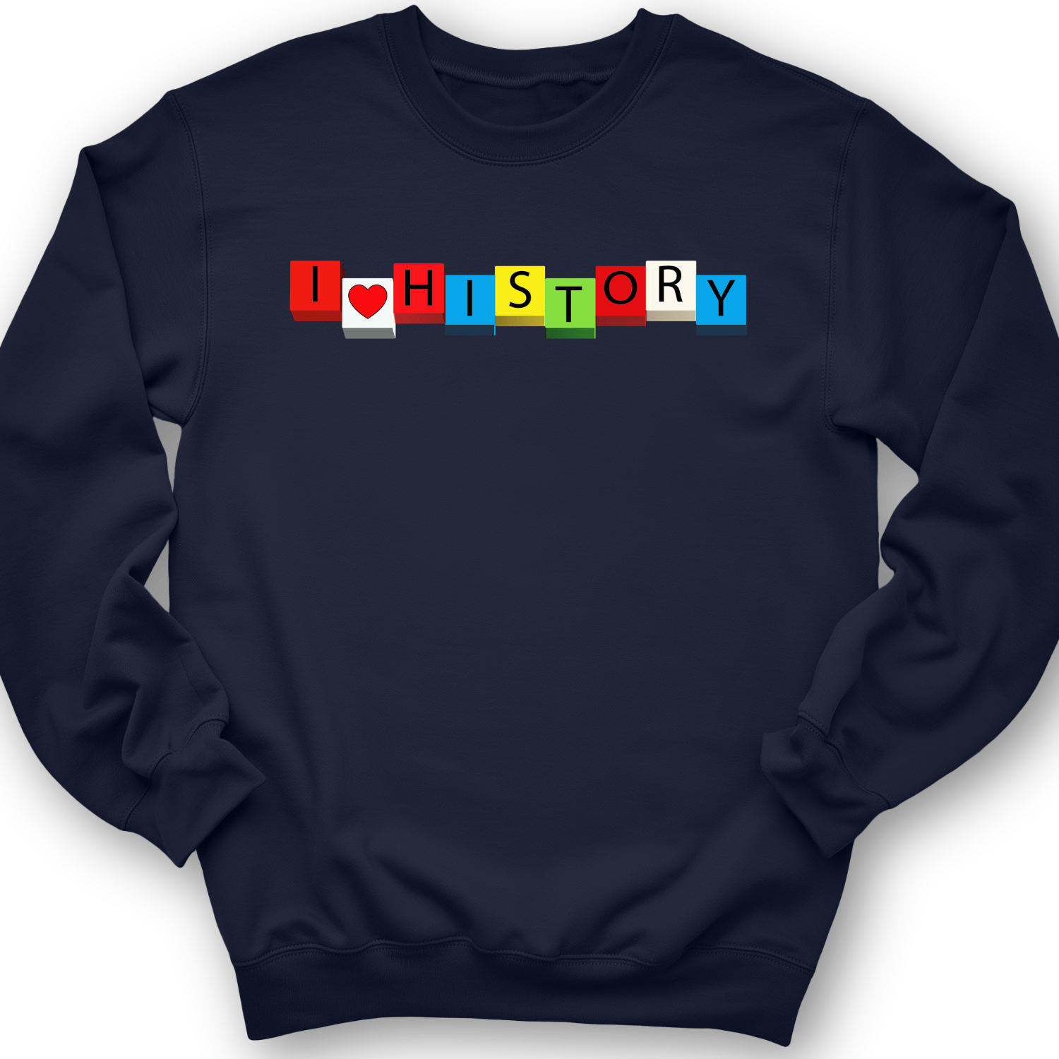 I Love History Blocks Crewneck