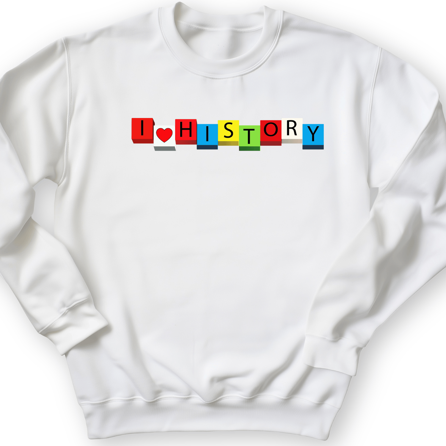 I Love History Blocks Crewneck