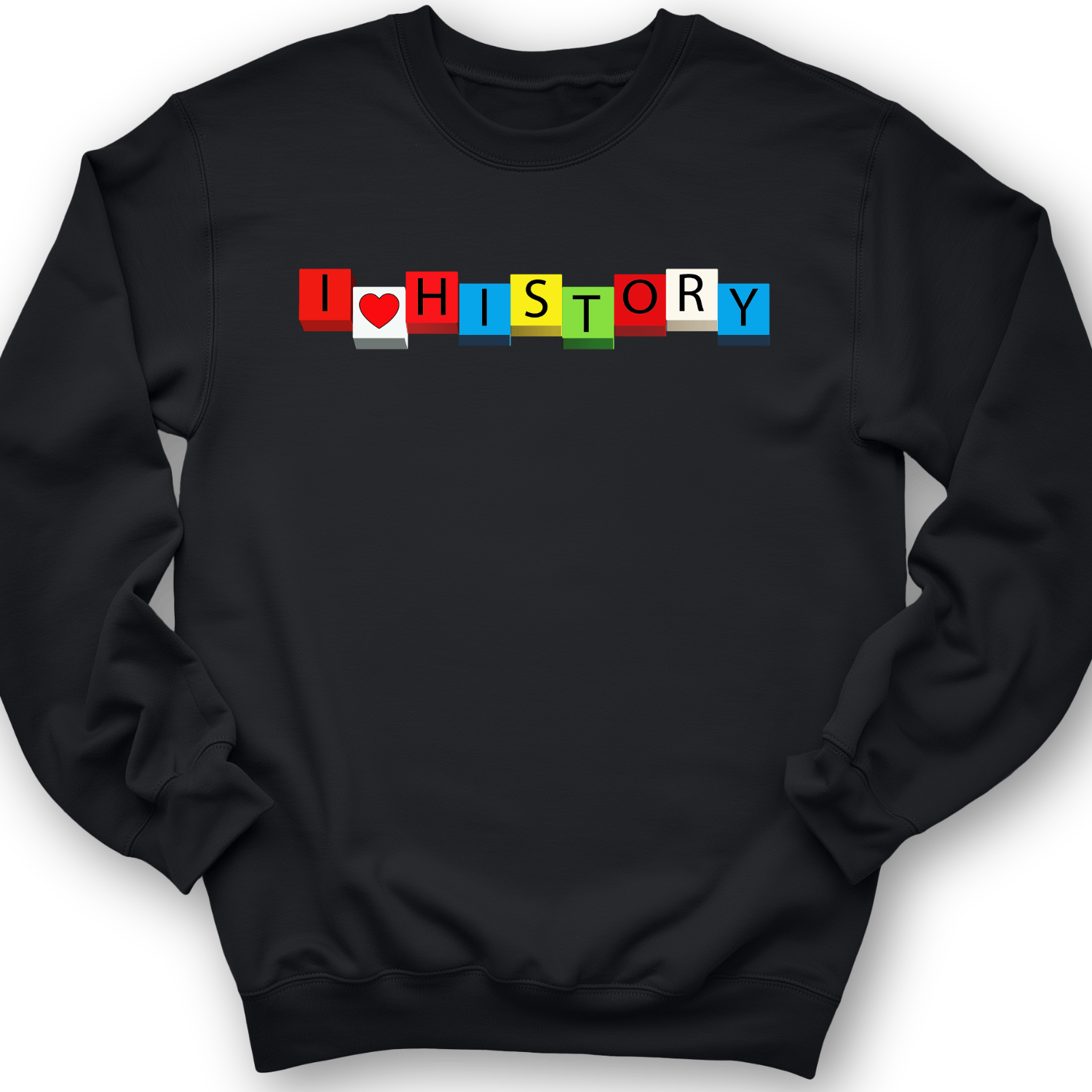 I Love History Blocks Crewneck