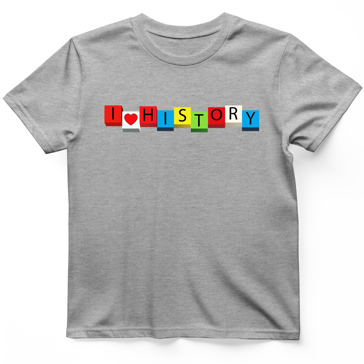 I Love History Blocks T-Shirt